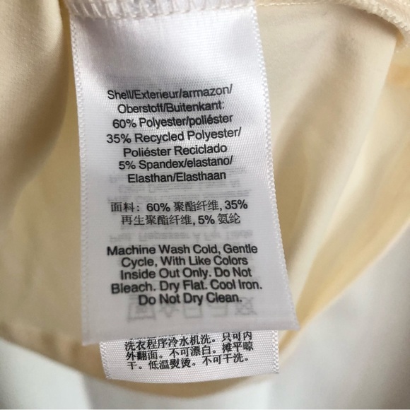 DKNY halter tank top sleeveless cream size XL NWT ivory poly span - Picture 3 of 6